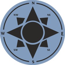 Sticker Atölyesi Outdoor Adventure Camping Pusula Sticker - 22096