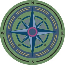 Sticker Atölyesi Outdoor Adventure Camping Pusula Sticker - 22097