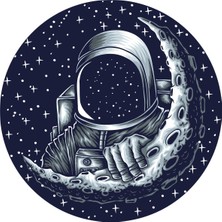 Sticker Atölyesi Uzay Astronot Yıldız Sticker - 20685