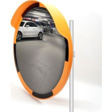 İleri Trafik Trafik Güvenlik Aynası 60 cm ve 2 m Galvaniz Flanşlı Direk Set