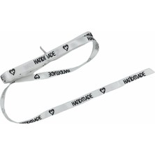 Özene Bezene Hand Made 1 cm Siyah Saten Kurdela (10 Metre)