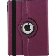 CoverZone iPad Air 4. Nesil 10.9 Inch Rotating Dönebilen Standlı Kılıf Mor