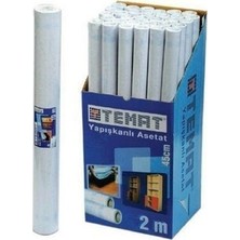 Temat Asetat Yapışkanlı Rulo 45 cm x 2 mt Şeffaf 10350