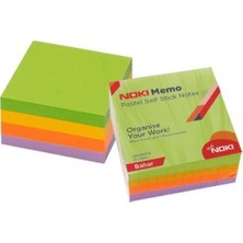 Noki Yapışkanlı Not Kağıdı Küp 400 Sayfa 75X75 Pastel Bahar 12013-11