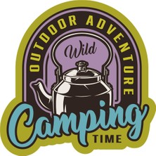 Sticker Atölyesi Outdoor Adventure Camping Sticker - 22086