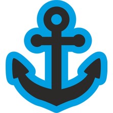 Sticker Atölyesi Deniz Gemi Çapa Sticker - 22103
