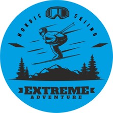 Sticker Atölyesi Ski - Kayak Sticker - 24106