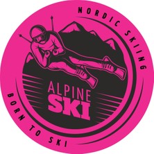 Sticker Atölyesi Ski - Kayak Sticker - 24107