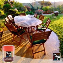 Fawori Wood Stain Dekoratif Ahşap Verniği 0,75 L  Orman Yeşili