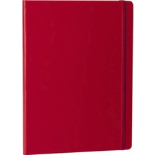 Fabio Ricci Elio Kareli Defter 19 x 25 cm Kırmızı