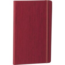 Fabio Ricci Lepidus Kareli Defter 13 x 21 cm Bordo