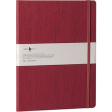 Fabio Ricci Lepidus Kareli Defter 19 x 25 cm Bordo