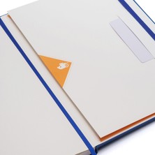 Fabio Ricci Lepidus Kareli Defter 19 x 25 cm Saks Mavisi