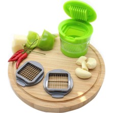 İstesende Garlic Chopper Hazneli Sarımsak Ezici ve Doğrayıcı