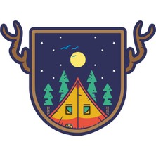 Sticker Atölyesi Outdoor Adventure Camping Sticker - 22073