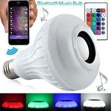 Taled Bluetooth Hoparlörlü Kumandalı Rgb Akıllı LED Ampul-16 Renk