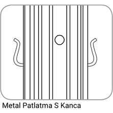 Butafix Metal Direk (Ara) 200CM Butafıx 52X35MM