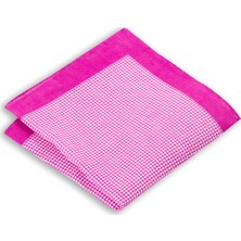 1001 Kravat Kaz Ayağı Desenli 33X33 cm Ölçülerinde Keten Cep Mendili