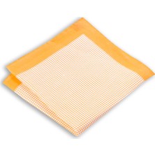 1001 Kravat Kaz Ayağı Desenli 33X33 cm Ölçülerinde Keten Cep Mendili