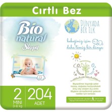 Sleepy Bio Natural Bebek Bezi 2 Numara Mini 204'lü