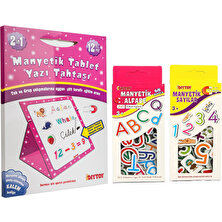 Diytoy, Manyetik Yazı Tahtası, Pembe, Manyetik Alfabe, Rakamlar