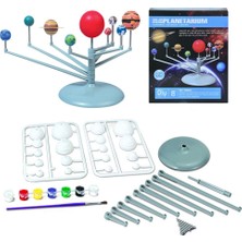 Hobialem Güneş Sistemi Modeli, Gezegen Sistemi, Eğitici Maket, Boya, Fırça, Plastik, Deney Seti