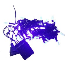 Pandoli Siyah Kablolu 100 Ampüllü Eklenebilir Mavi LED Işık 10 mt