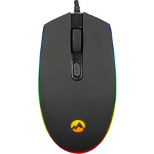Everest SM-GX66 USB Siyah Rgb Işık Efektli Gaming Oyuncu Mouse