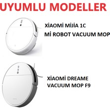 Robot Yedek Xiaomi Dreame Vacuum Mop F9 Robot Süpürge Uyumlu 2 Adet Yan Fırça