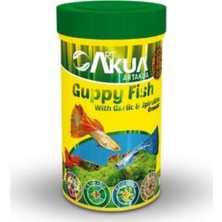 Art Aqua  Guppy Fish With Spirulina Garlic Balık Yemi 100 ml ml 40 gr