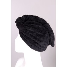 Baveno Mikrofiber Düğmeli Saç Kurulama Havlu Bone