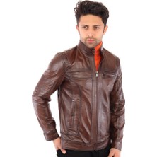 Derimont Deri Decenzio Kahverengi Erkek Ceket