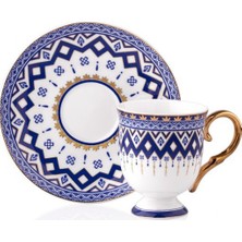 Taç Ebrar 6 Kişilik Fincan Takımı Mavi