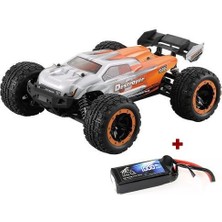 Haıboxıng 1/16TH Scale 4WD Brushless Truck Uzaktan Kumandalı Araba Rtr (Turuncu) + 1000 Mah 7.4V 2s 30C Lipo Batarya