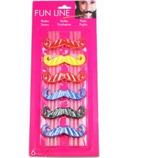 Event Party Store Pipet Bıyıklı Renkli 6'lı