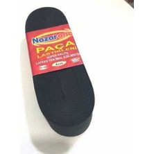 Event Party Store Lastik Siyah Bel Paça 4cm 10MT
