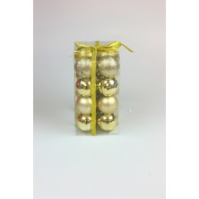 Event Party Store Yılbaşı Gold Top Ağaç Süsü 5 cm Karma Set 16'lı