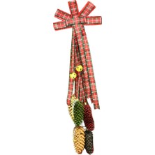 Event Party Store Yılbaşı Fiyonk Altı Kozalaklı  Dekor Süs