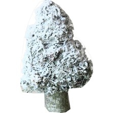 Event Party Store Yılbaşı Gri Karlı Ağaç Dekor Süs 25 cm
