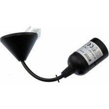 Tekiş Sarkıt E-27 Duy Klemensli Siyah