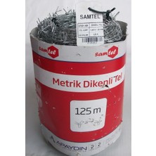 Sam Tel Samtel Dikenli Galvenizli Bahçe Teli 1,25X1,25MM 125 Metre