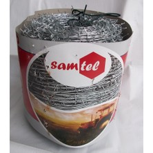 Sam Tel Samtel Dikenli Galvenizli Bahçe Teli 1,25X1,25MM 125 Metre