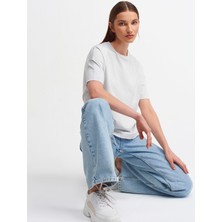 Dilvin 3683 Basic T-Shirt-Gri