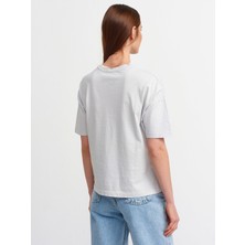 Dilvin 3683 Basic T-Shirt-Gri