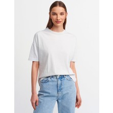 Dilvin 3683 Basic T-Shirt-Gri