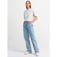 Dilvin 3683 Basic T-Shirt-Gri
