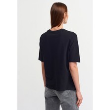 Dilvin 3683 Basic T-Shirt-Siyah