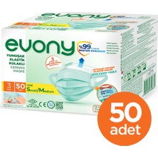 Evony Yeşil Elastik Kulaklı Small/medium 50 Adet