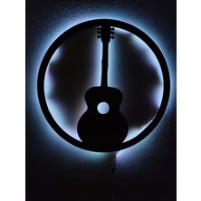 Gitar LED Işıklı Tablo