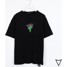 Arer Butik Cactus Sırt Baskılı  T-Shirt